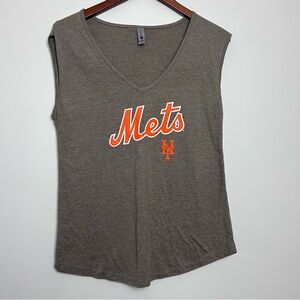 Next Level |Gray Mets Sleeveless Women's Top sz M